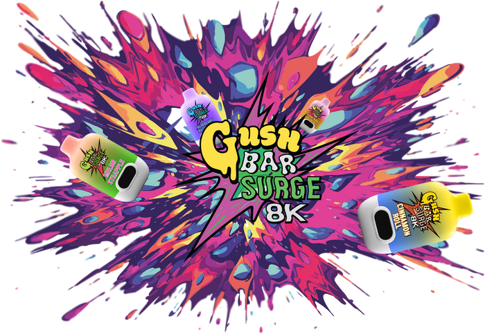 Gush Surge 8K - Blueberry Raspberry - Case Pack (10 Pieces)    *COMING SOON*